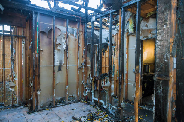Professional Smoke Damage Restoration technician working in Mora, MN